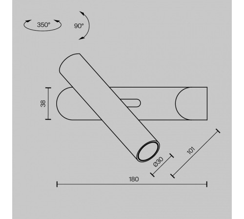 Бра Maytoni Paradox MOD442WL-L8B3K1