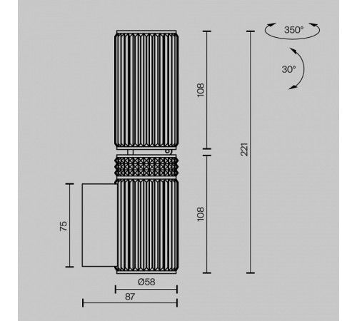 Бра Maytoni Metropolis MOD475WL-02B