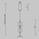 Подвесной светильник Maytoni Double Moon MOD478PL-L8B3K