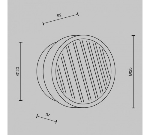 Накладной светильник Maytoni Olo MOD493WL-L6PTK1