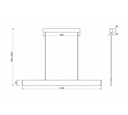 Подвесной светильник Maytoni Step P010PL-L30W4K