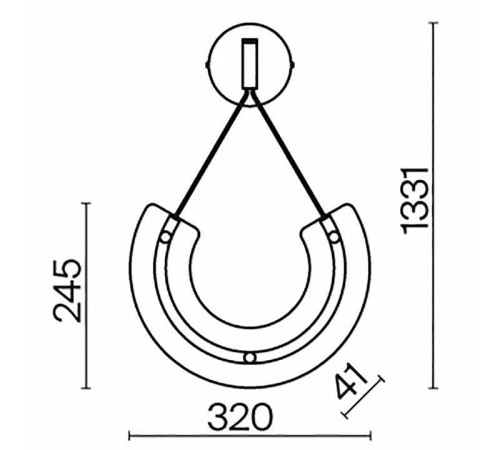 Подвесной светильник Maytoni Maya 18 Вт 3000K P091WL-L18G3K