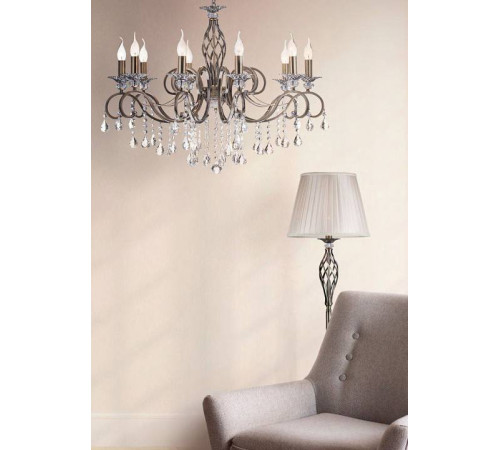 Подвесная люстра Maytoni Grace 10 ламп RC247-PL-10-R