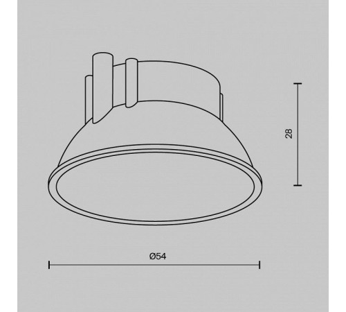Рамка встраиваемая для светильника Maytoni Ring8-10W-RD-B