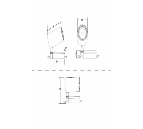 Трековый светильник Maytoni Vuoro 6 Вт 3000 K белый TR003-1-6W3K-W