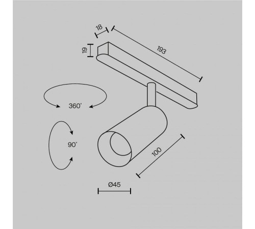 Светильник на штанге Maytoni Focus LED TR032-2-5W2.7K-M-B