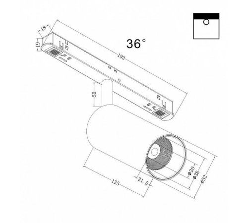 Светильник на штанге Maytoni Focus LED TR032-4-12W3K-M-DS-B