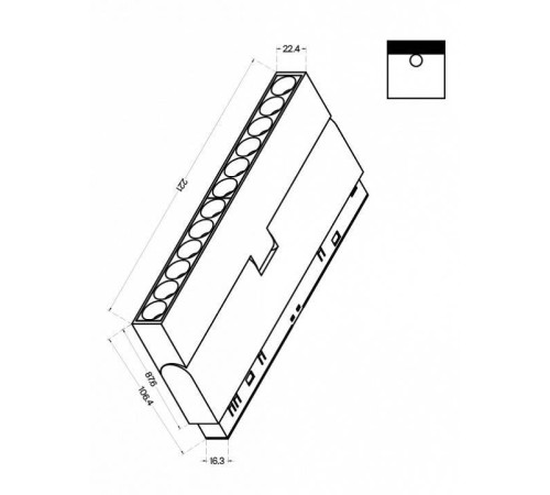 Накладной светильник Maytoni Points rot TR033-4-12W3K-M-DS-B