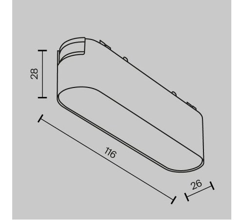 Накладной светильник Maytoni Basis TR080-1-6W3K-W