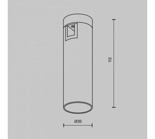 Накладной светильник Maytoni Focus Led TR143-1-5W3K-W-B
