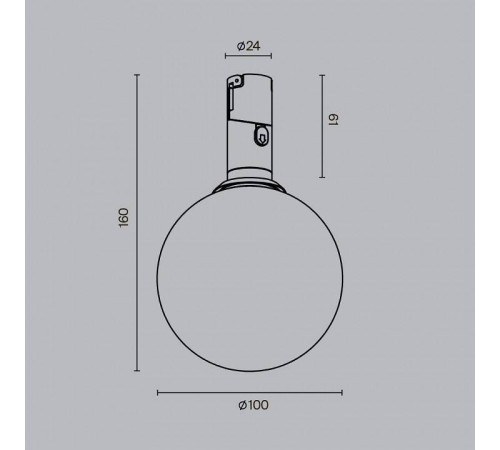 Светильник на штанге Maytoni Luna TR208-1-5W3K-B