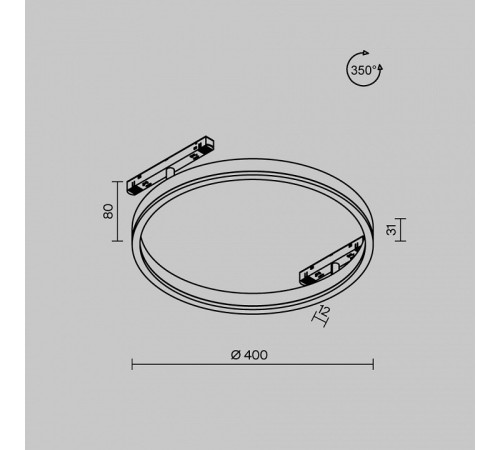Накладной светильник Maytoni Rim TR227-2-24W3K-B