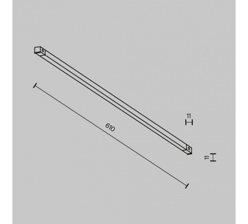 Накладной светильник Maytoni Technical Basis TR240-2-12W4K-B