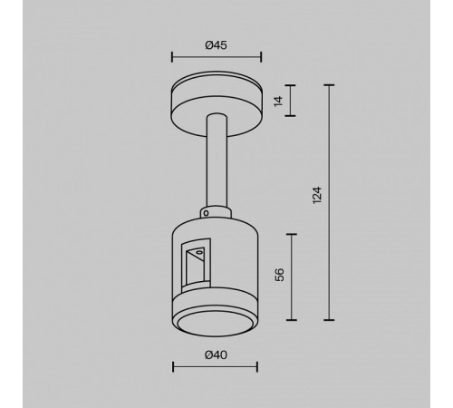 Крепление для трека Maytoni TRA156C-IPC1-PT