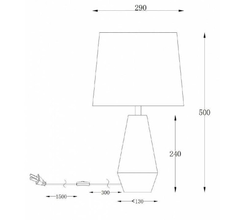 Настольная лампа декоративная Maytoni Calvin Table Z181-TL-01-B