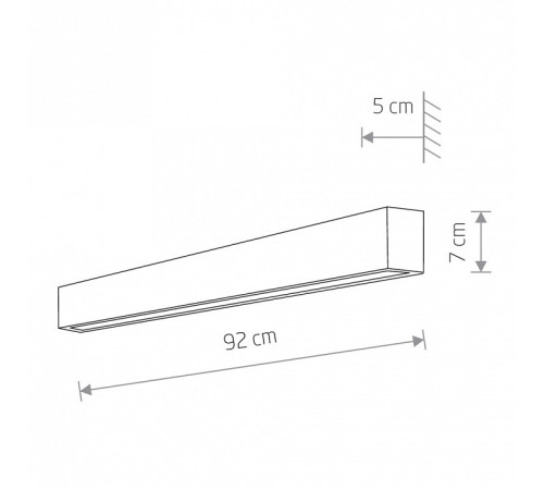 Накладной светильник Nowodvorski Straight Wall LED M 7561