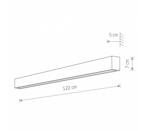 Светильник накладной Nowodvorski Straight Wall LED L 7566