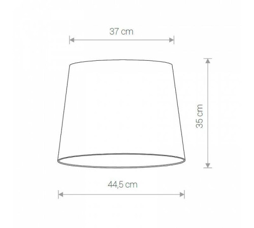 Плафон текстильный Nowodvorski Cameleon Cone M WH 8413