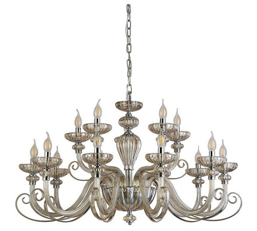 Подвесная люстра Newport ANNETTE 8620+5/C chrome cognac