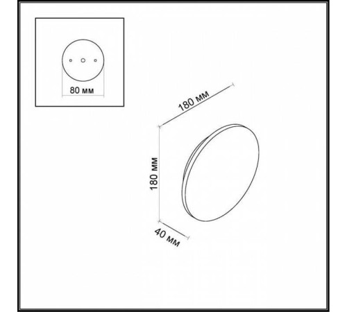 Накладной светильник Odeon Light Eclissi 3634/9WL