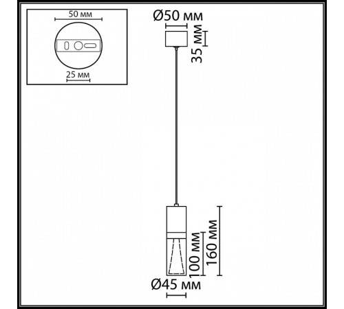 Подвесной светильник Odeon Light HIGHTECH 7143/4L