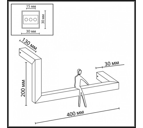 Накладной светильник Odeon Light Grafic 7153/10WL