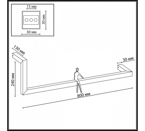 Накладной светильник Odeon Light Grafic 7153/14WL
