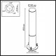 Наземный высокий светильник Odeon Light NATURE 7180/22GL