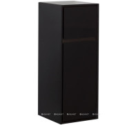 Шкаф-пенал малый Aquanet Милан 35 черный глянец 00306376