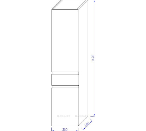 Шкаф-пенал подвесной Jacob Delafon MADELEINE 35 см петли слева белый блестящий EB2069G-J5