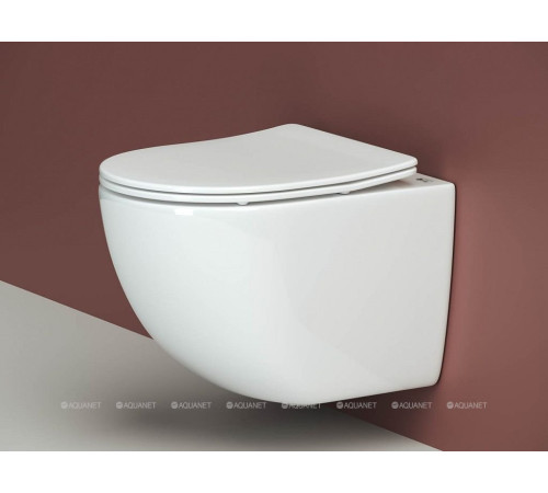 Унитаз подвесной Ceramica Nova Forma с тонким сиденьем 485х320х365 мм CN3009