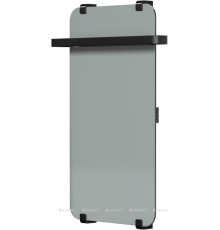 Полотенцесушитель водяной Allen Brau INFINITY 800х440 мм зеркальный с рейлингом 2.0 черный браш 00325657