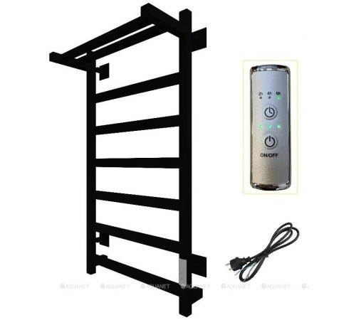 Полотенцесушитель электрический Тругор ПЭК сп 20 кв П 80х50 с полкой черный 00298727