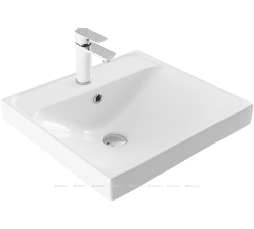 Комплект 1 Раковина керамическая накладная Aquanet Flash 505x465x195 мм 00333265