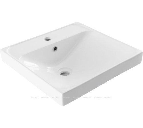 Комплект 1 Раковина керамическая накладная Aquanet Flash 505x465x195 мм 00333265