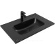 Раковина-столешница Aquanet Flat 70 черный матовый 00329254