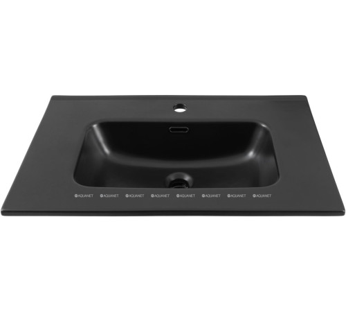 Раковина-столешница Aquanet Flat 70 черный матовый 00329254