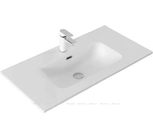 Раковина-столешница Aquanet Flat 90 белый матовый 00330432