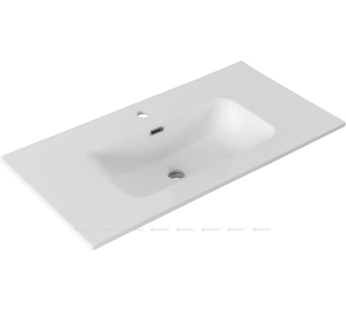 Раковина-столешница Aquanet Flat 90 белый матовый 00330432