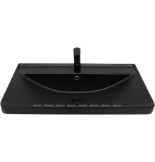 Раковина накладная Aquanet Ирис 810х480х210 мм черный матовый 00329249