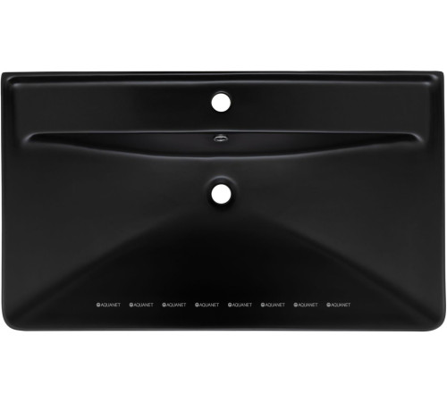 Раковина накладная Aquanet Ирис 810х480х210 мм черный матовый 00329249