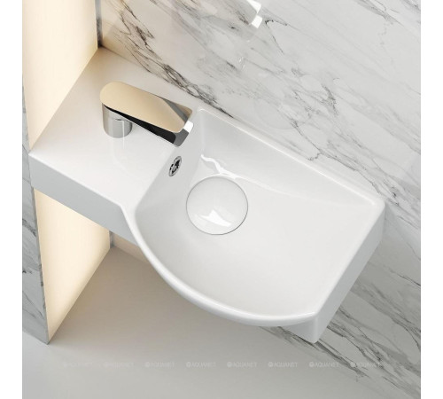 Раковина подвесная Ceramica Nova Element 400х220х120 мм чаша справа CN6039R