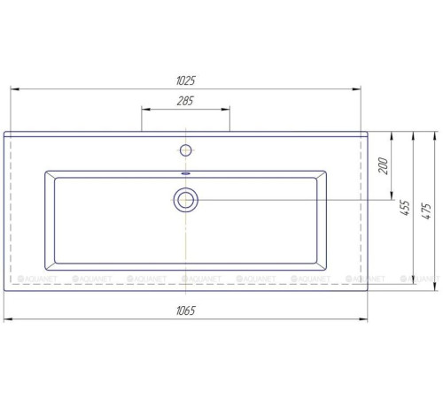 Раковина-столешница Kirovit Оскар 1050 00249697