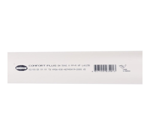 Труба канализационная Sinikon КОМФОРТ ПЛЮС 50 мм 250 мм 500043.K