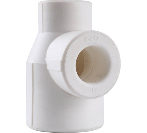 Тройник переходной Kalde 32х20х20 мм белый 3212-tio-322020