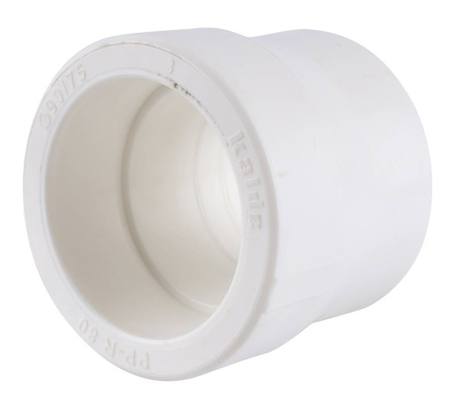 Муфта переходная Kalde 90х75 мм полипропиленовая под сварку белая 3212-rdc-907500