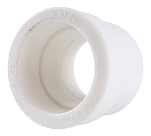 Муфта переходная Kalde 90х75 мм полипропиленовая под сварку белая 3212-rdc-907500
