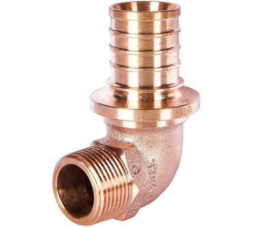 Угольник-переходник REHAU RAUTITAN RX+ 32-R 3/4 наружная резьба бронза 14563511001
