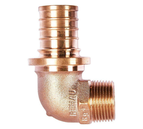 Угольник-переходник REHAU RAUTITAN RX+ 32-R 3/4 наружная резьба бронза 14563511001