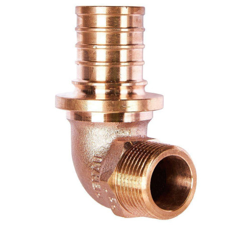 Угольник-переходник REHAU RAUTITAN RX+ 32-R 3/4 наружная резьба бронза 14563511001